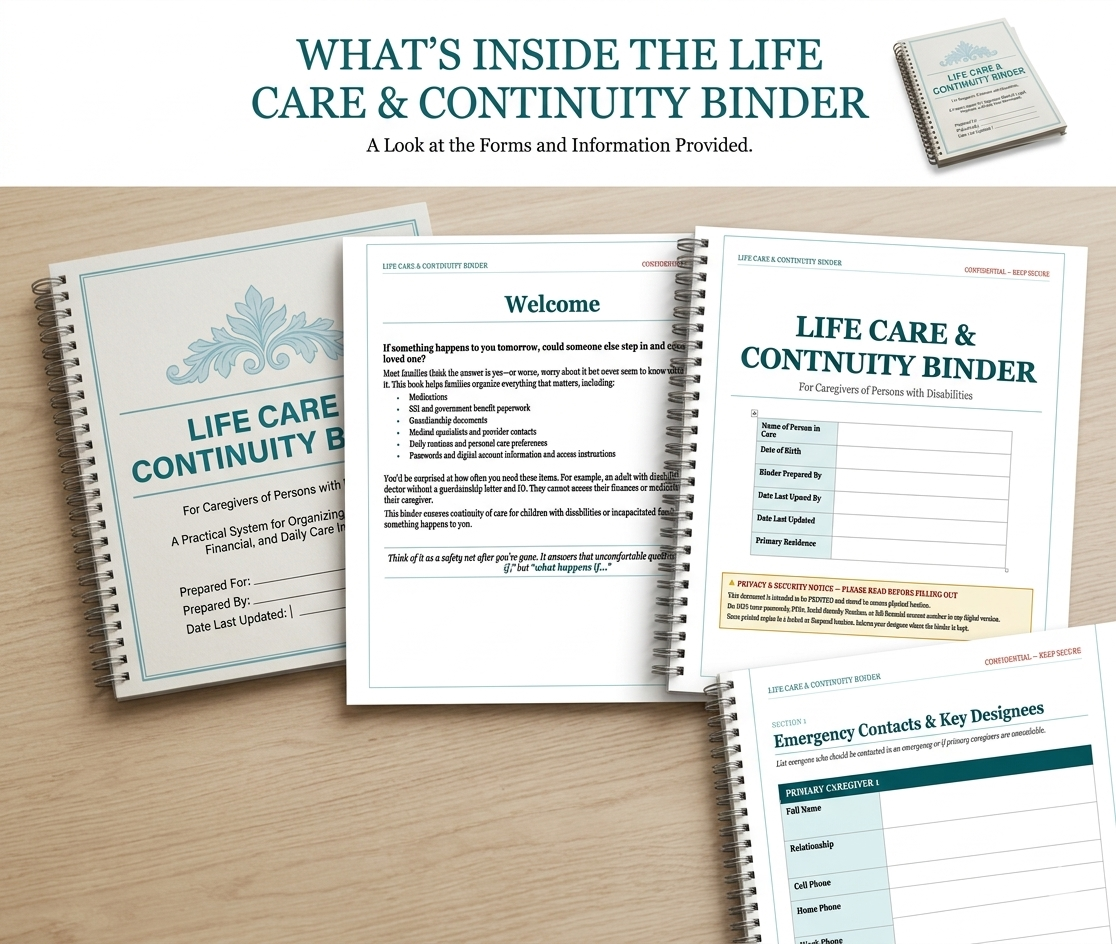 What's Inside the Life Care and Continuity Binder